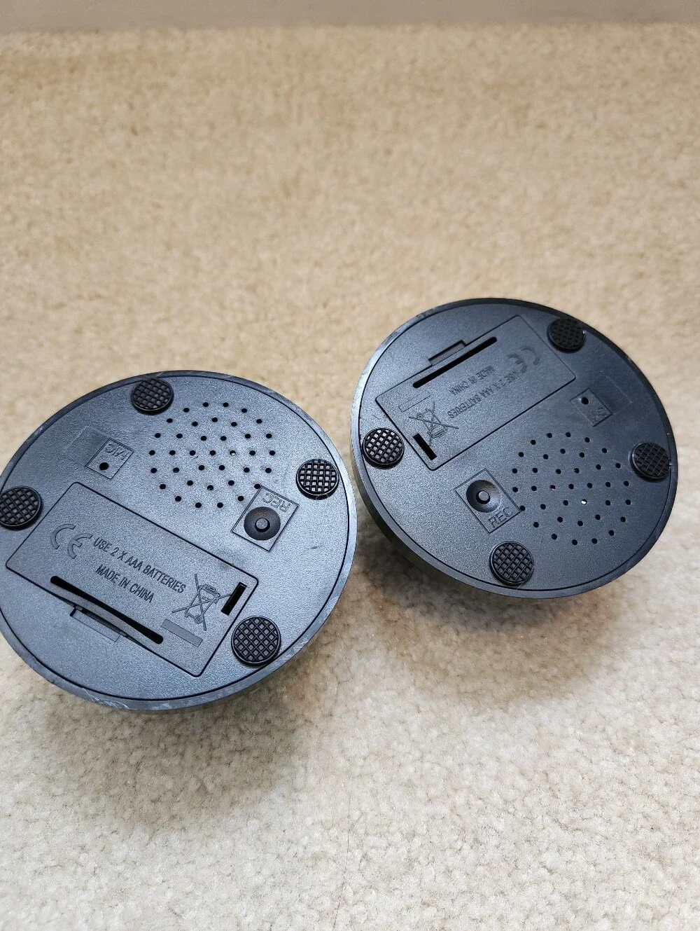 Voice recording sound buttons for pets Talking Buzzers - Set of 2